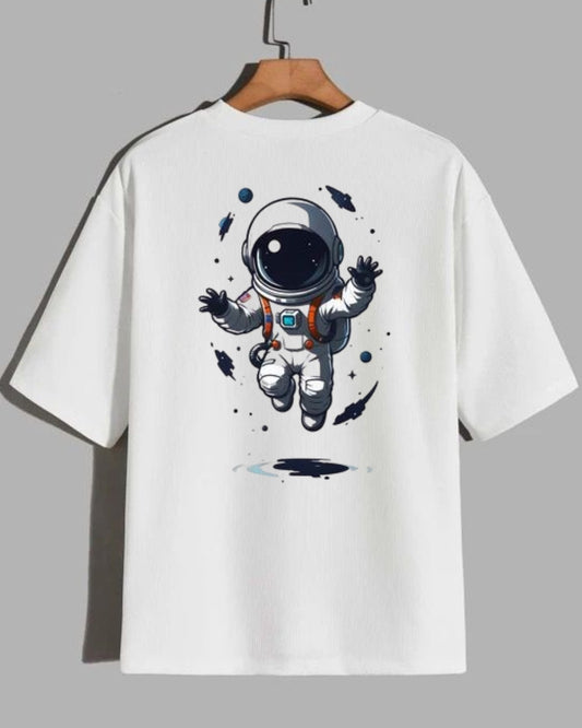 Men's Oversized T-shirt DTF Astronaut Printed 100% Cotton
